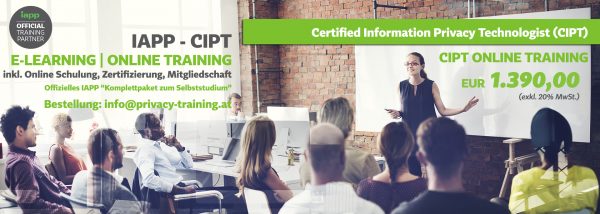 CIPT - ONLINE TRAINING - Privacy Training